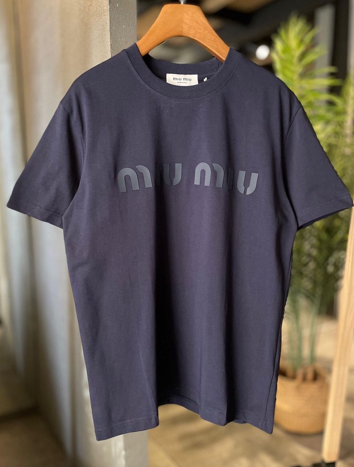 Miu Miu Black T-Shirt Medium-Fit