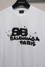 Balenciaga Dirty Icon BB Logo T-Shirt Oversize