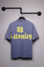 Balenciaga Tape Type Blue T-Shirt Oversize