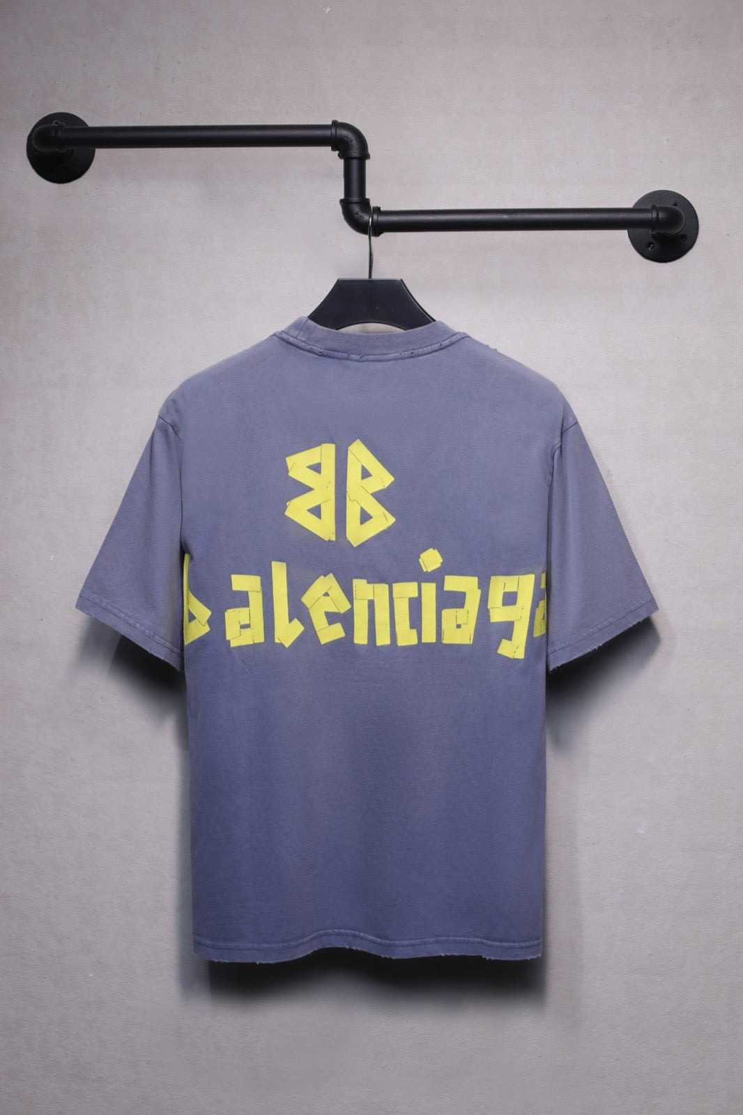 Balenciaga Tape Type Blue T-Shirt Oversize