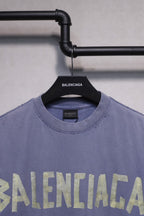 Balenciaga Tape Type Blue T-Shirt Oversize