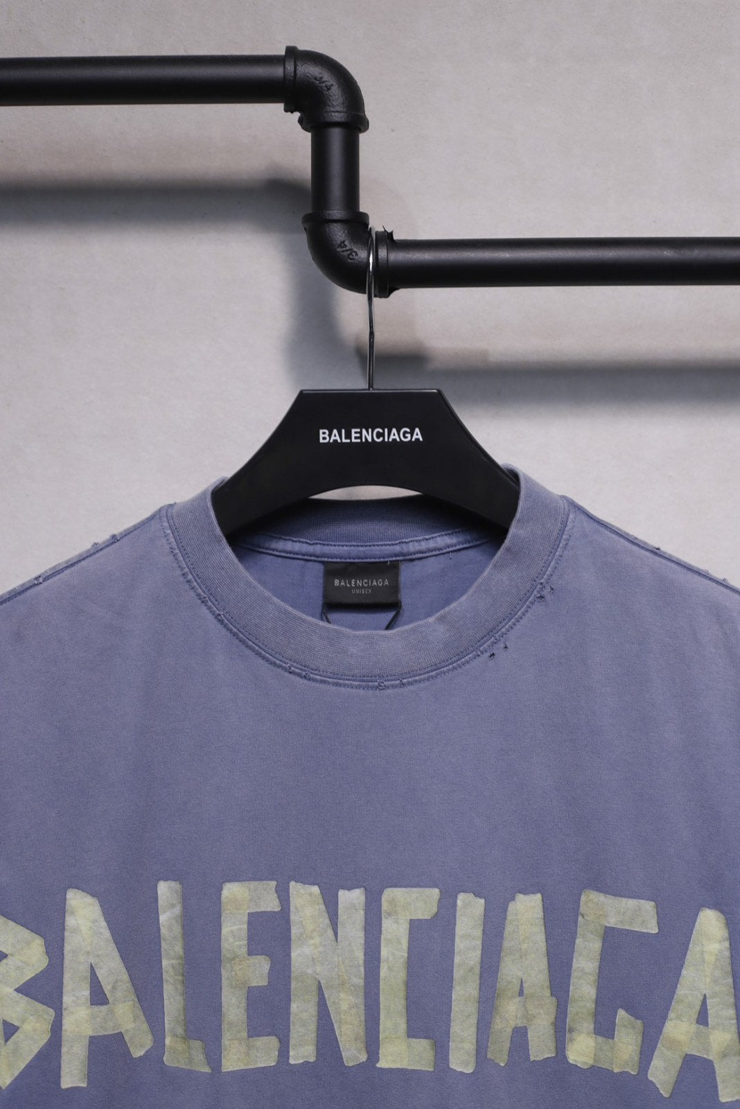 Balenciaga Tape Type Blue T-Shirt Oversize