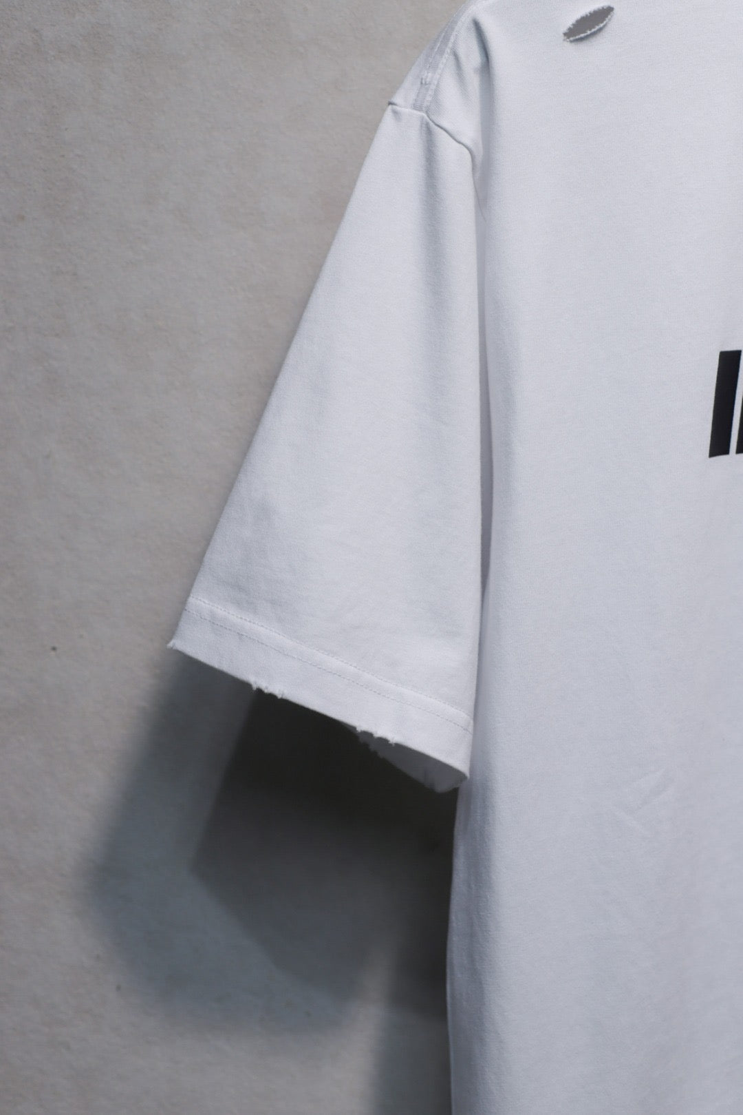 Balenciaga Distressed Logo T-Shirt Oversize