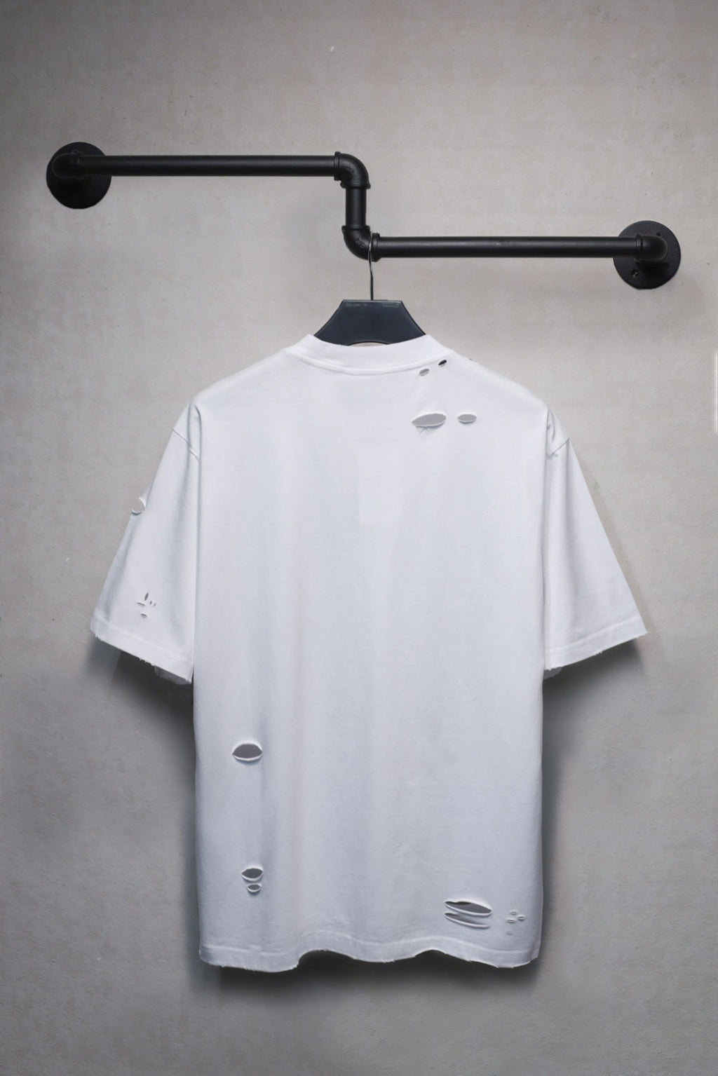 Balenciaga Distressed Logo T-Shirt Oversize