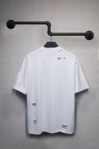 Balenciaga Distressed Logo T-Shirt Oversize