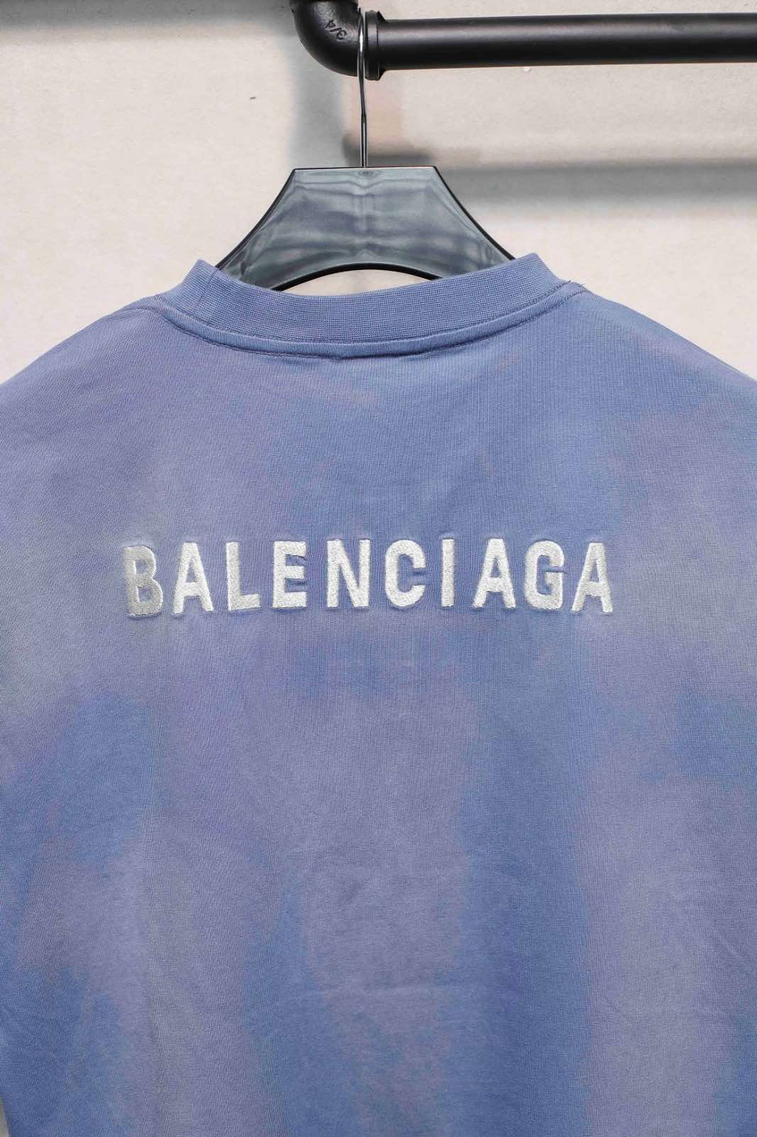Balenciaga Blue T-Shirt Oversize