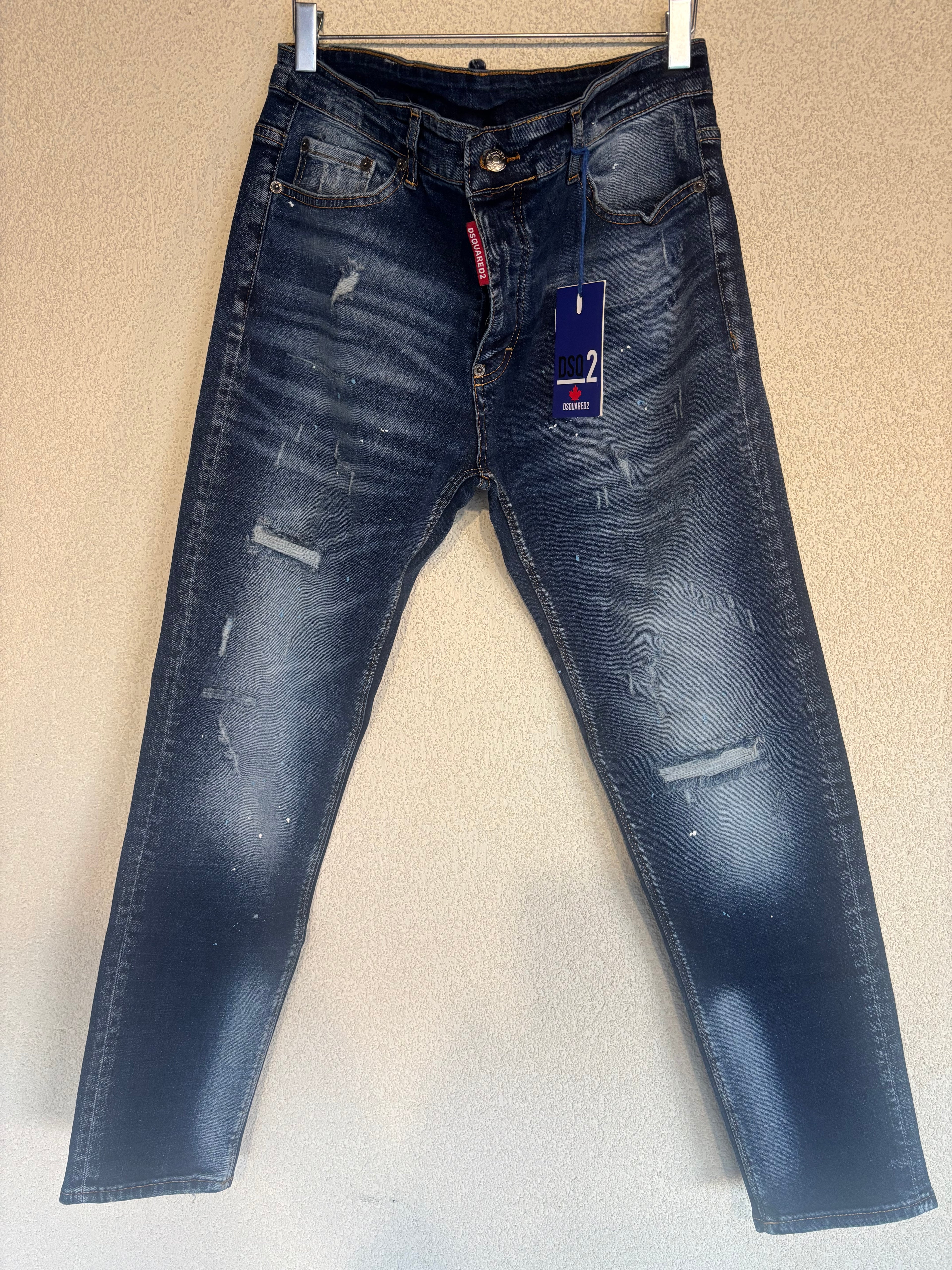 Dsquared2 Blue Leaf Jeans