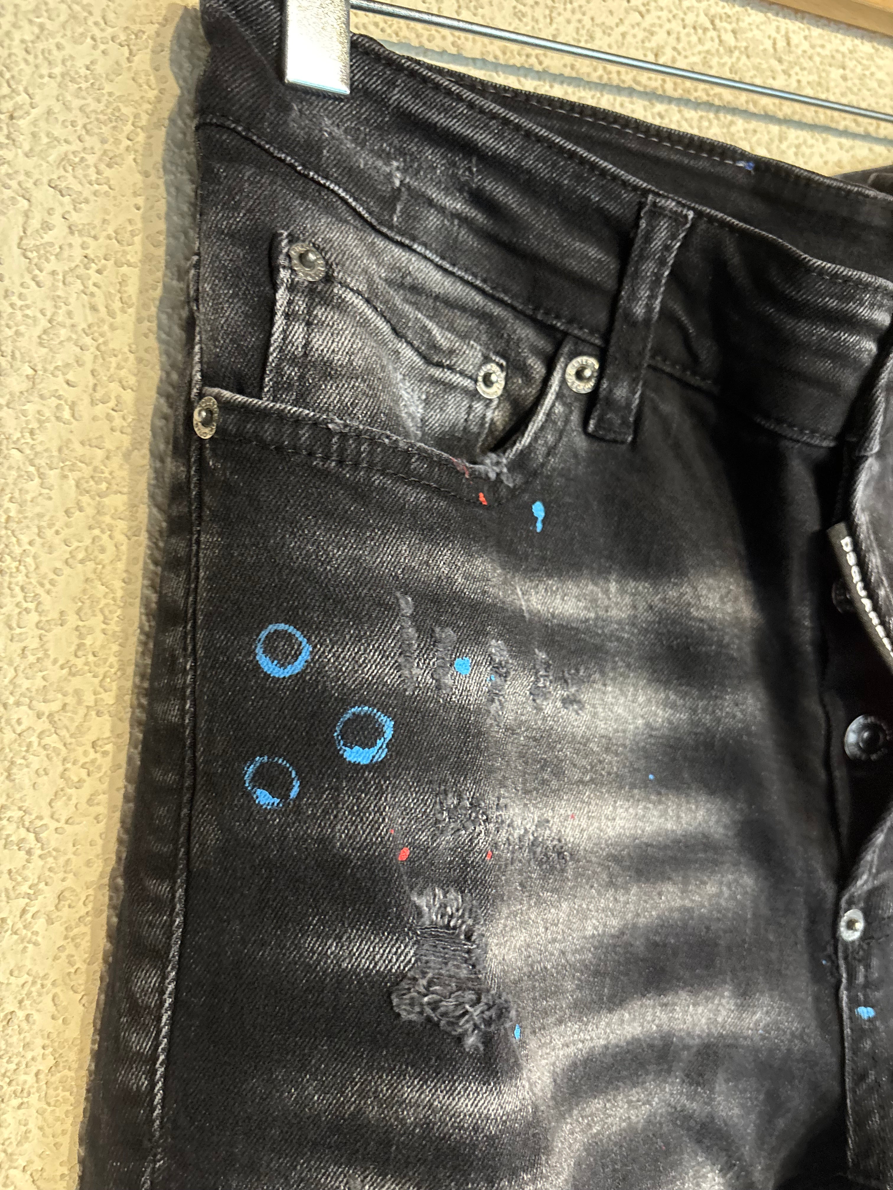 Dsquared2 Black Denim Jeans Caten Brothers