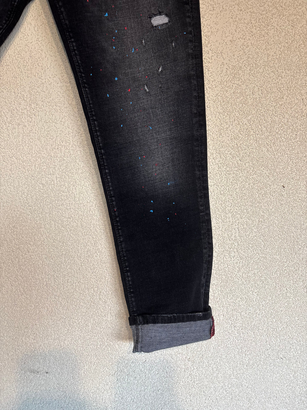 Dsquared2 Black Cropped Denim