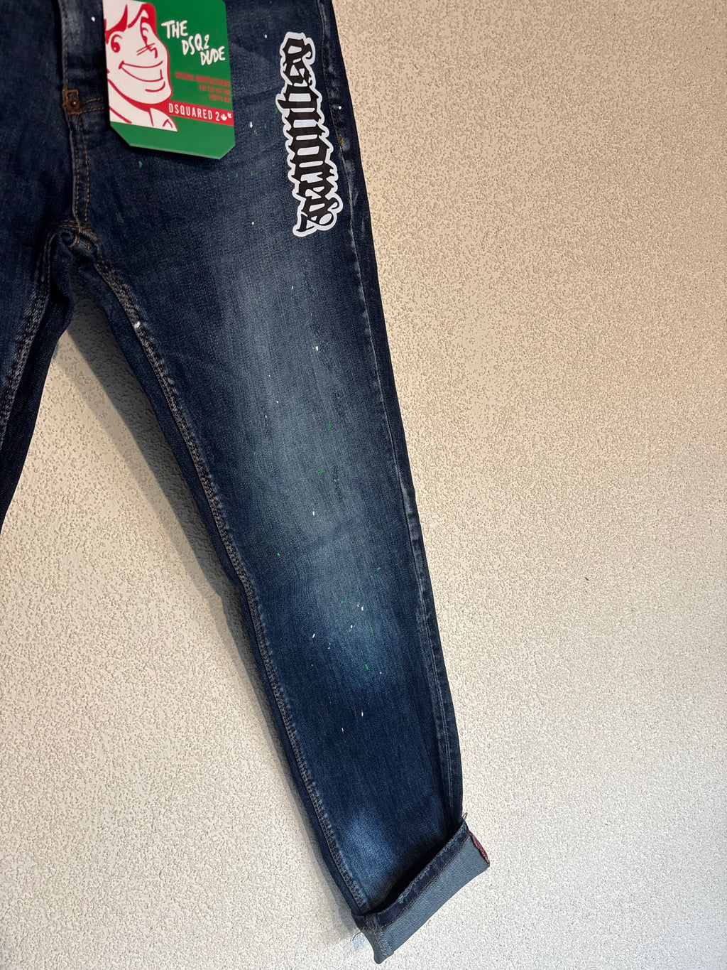 Dsquared2 Blue Denim Sticker