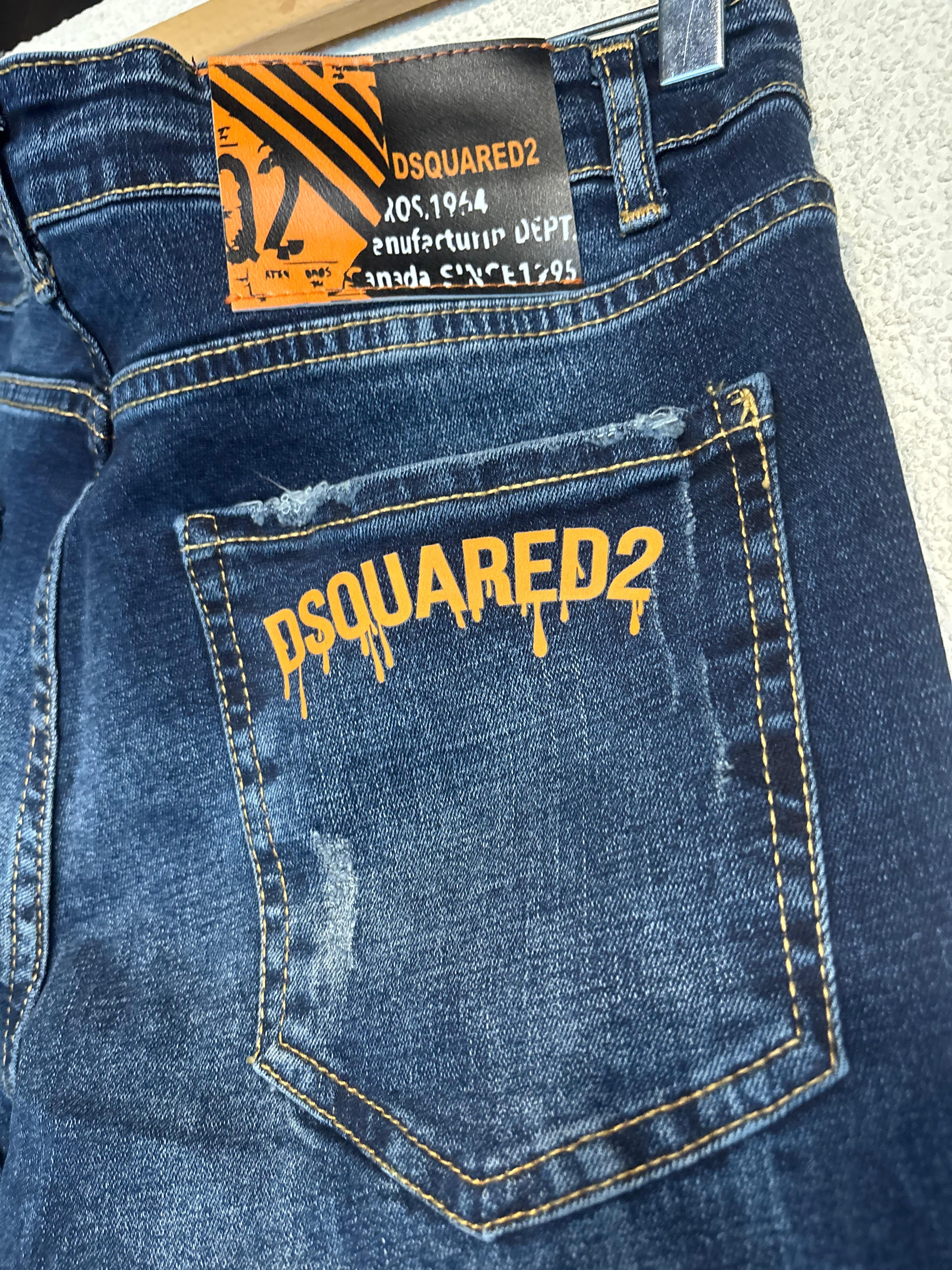 Dsquared2 Blue Denim Lux Orange Ettique