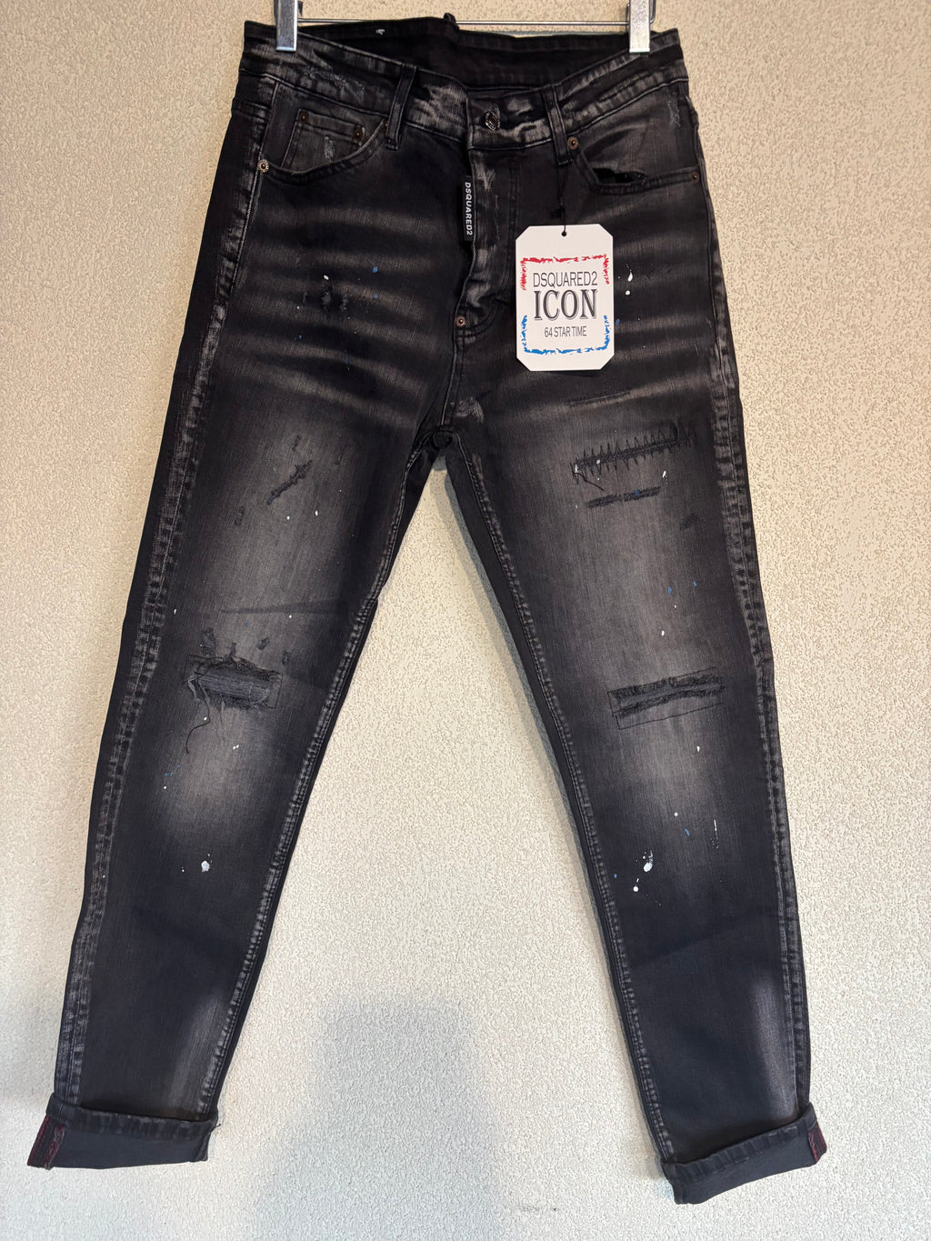 Dsquared2 Black Ripped Jeans