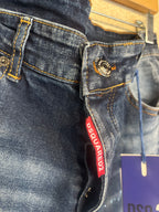 Dsquared2 Blue Leaf Jeans
