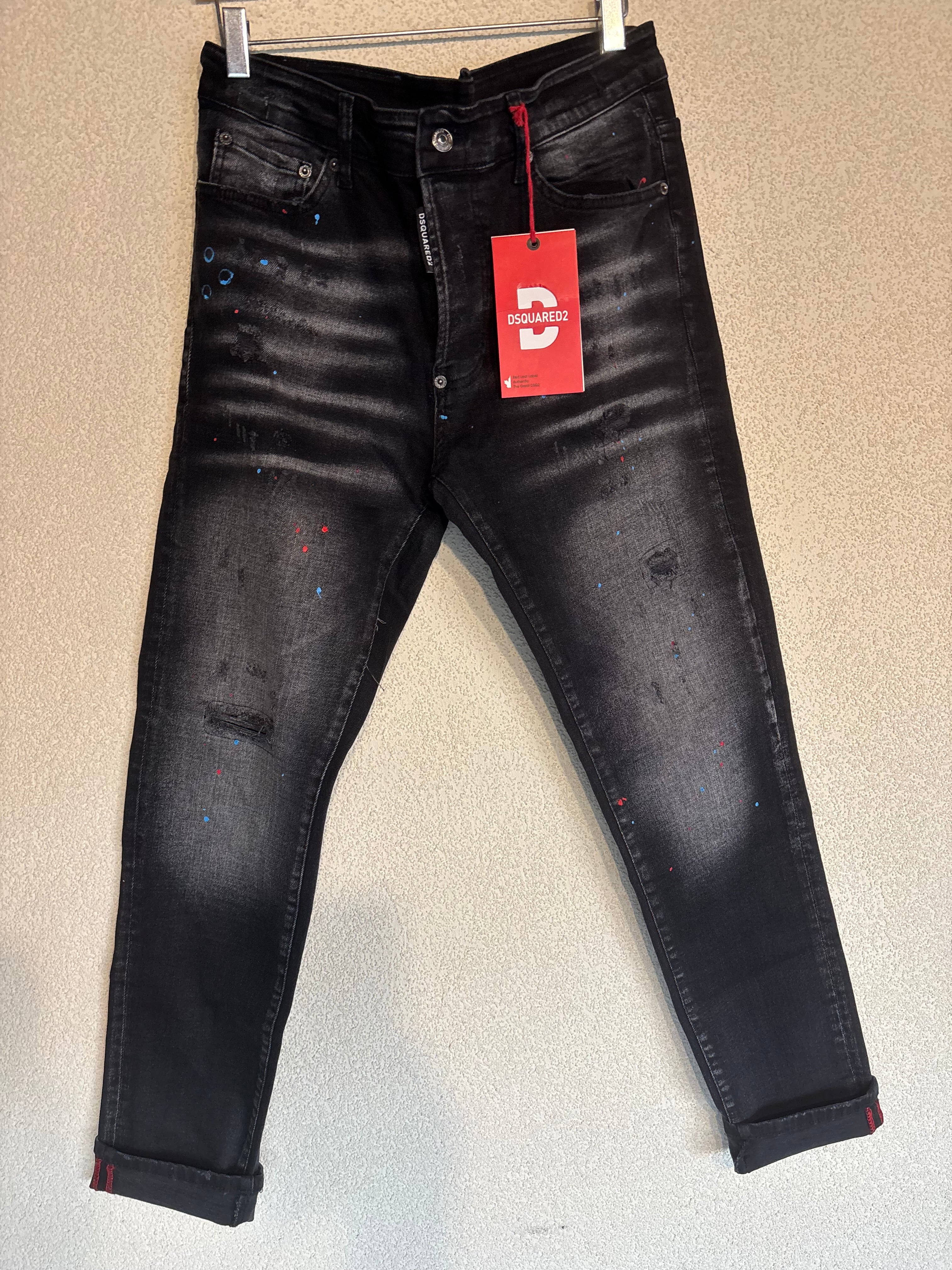 Dsquared2 Black Denim Jeans Caten Brothers