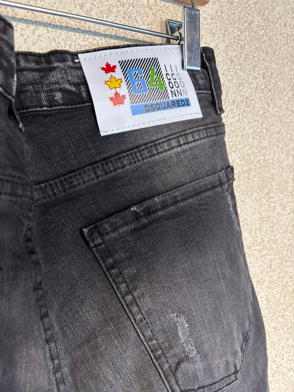 Dsquared2 Black Ripped Jeans