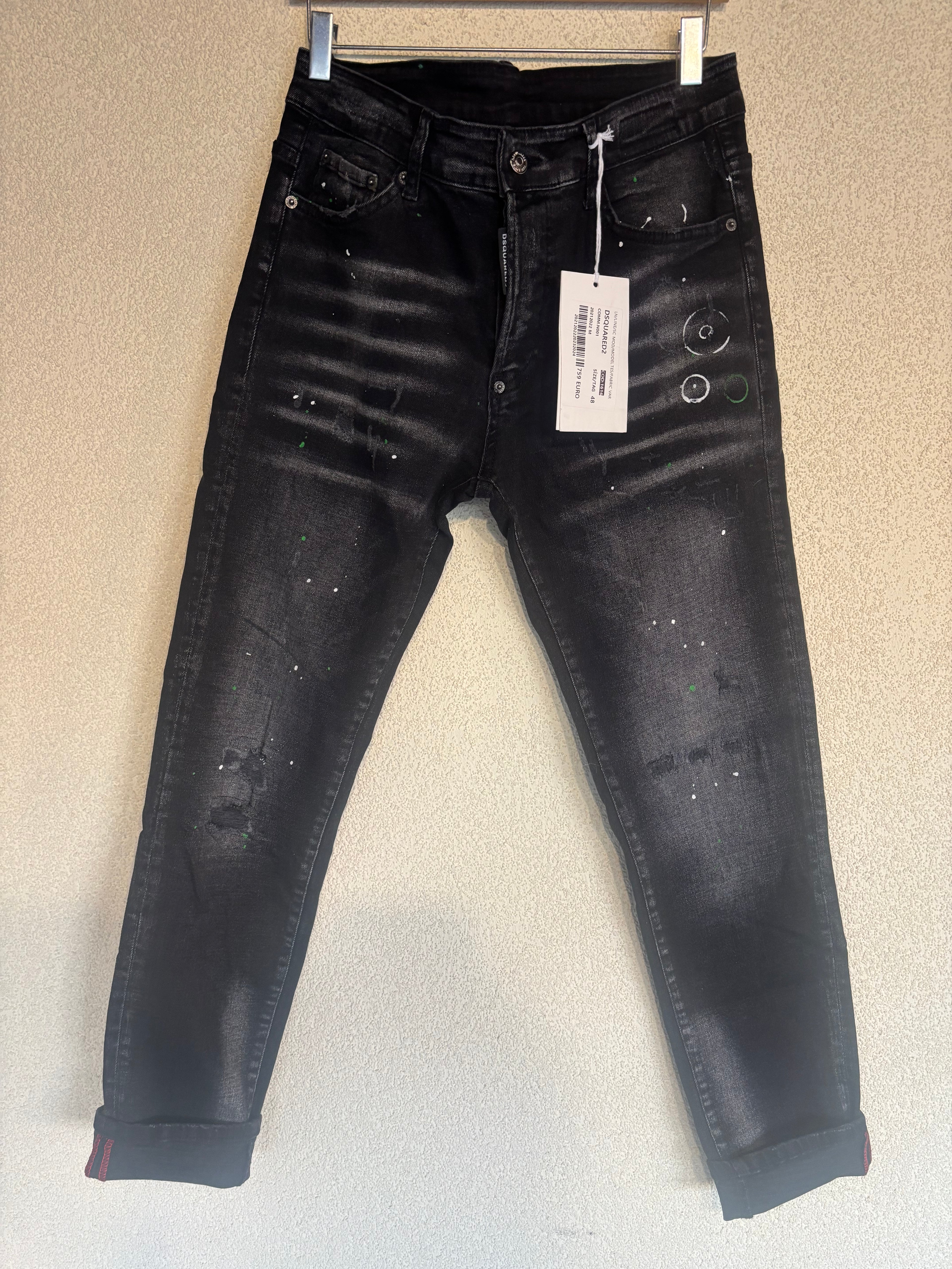 Dsquared2 Black Sprayed Effect