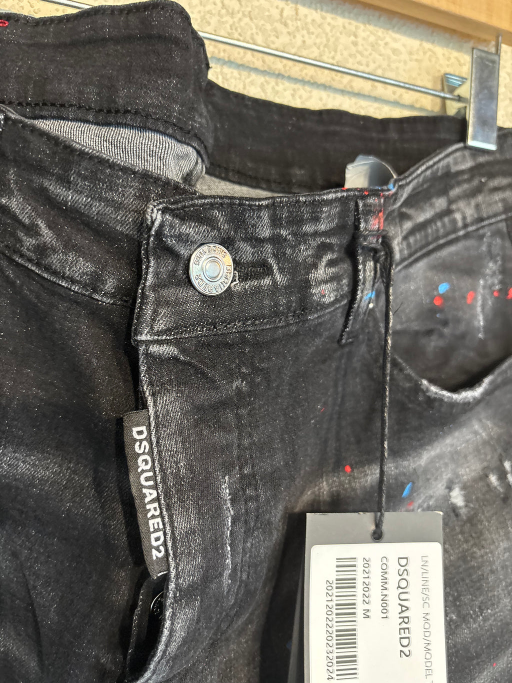 Dsquared2 Black Cropped Denim