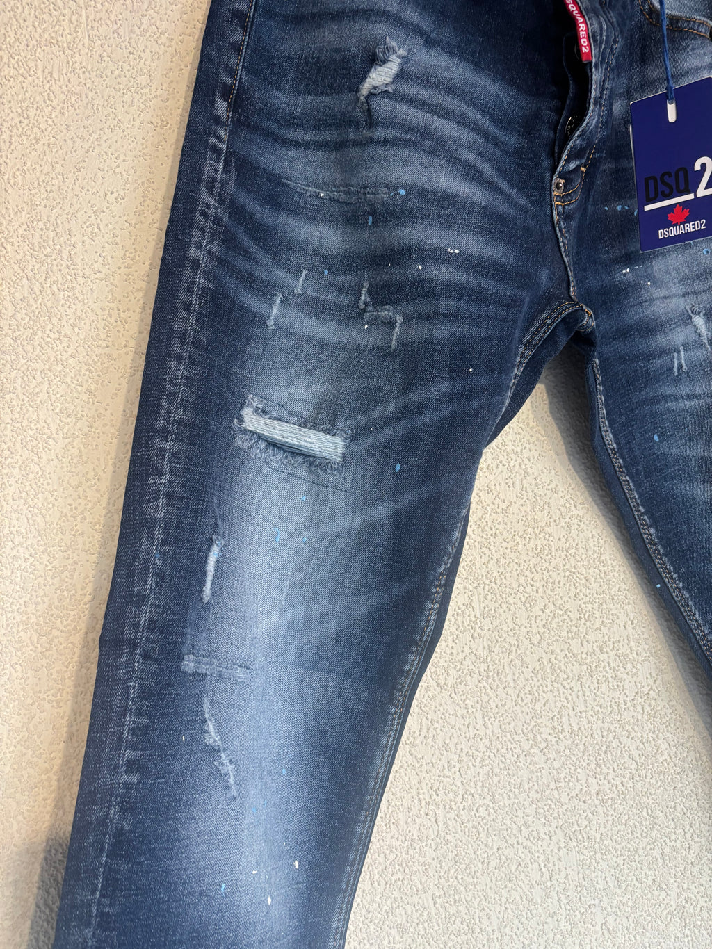 Dsquared2 Blue Leaf Jeans