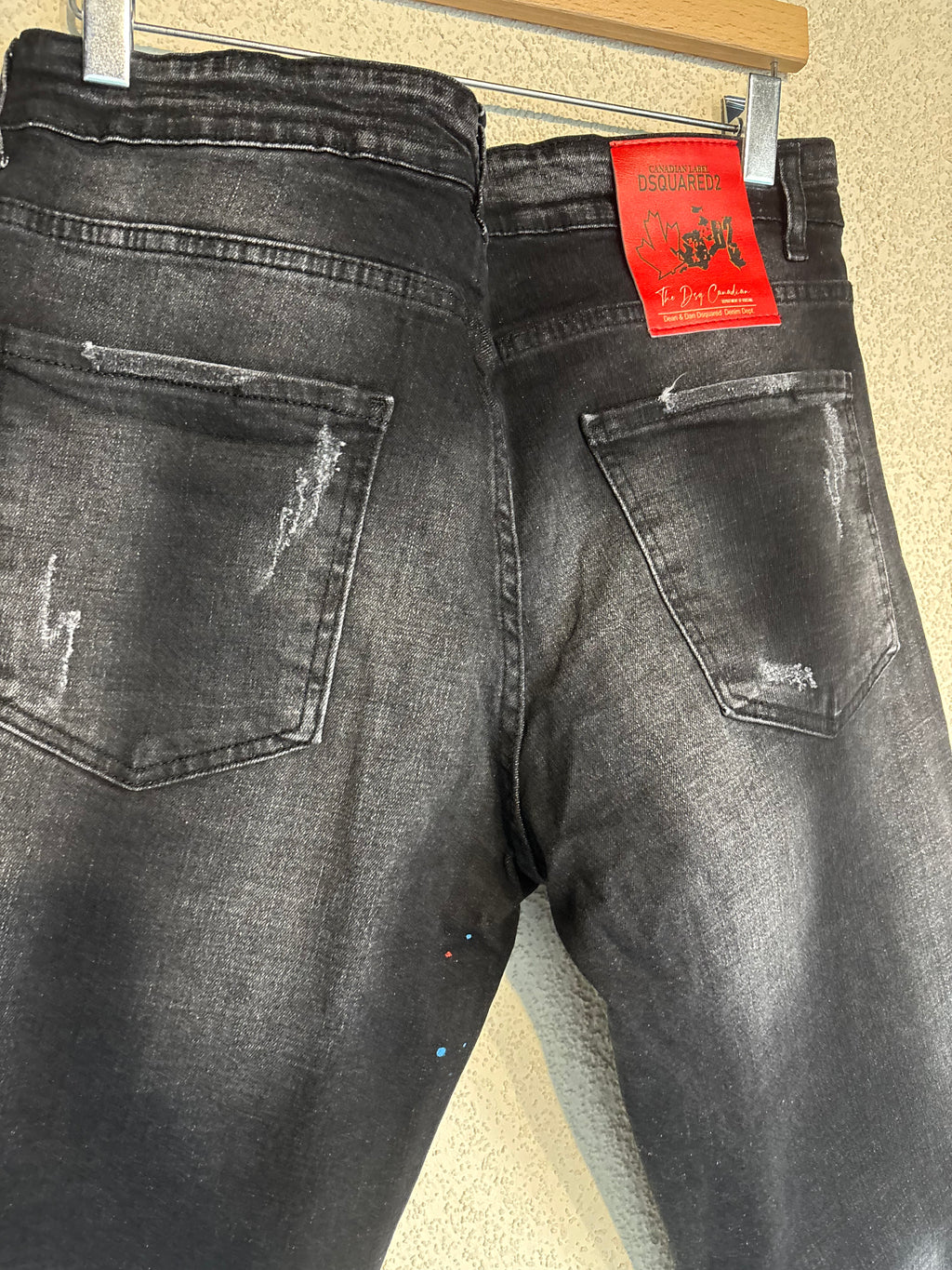 Dsquared2 Black Cropped Denim