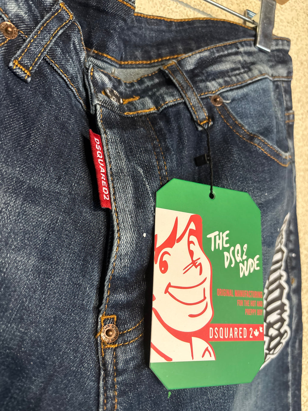 Dsquared2 Blue Denim Sticker