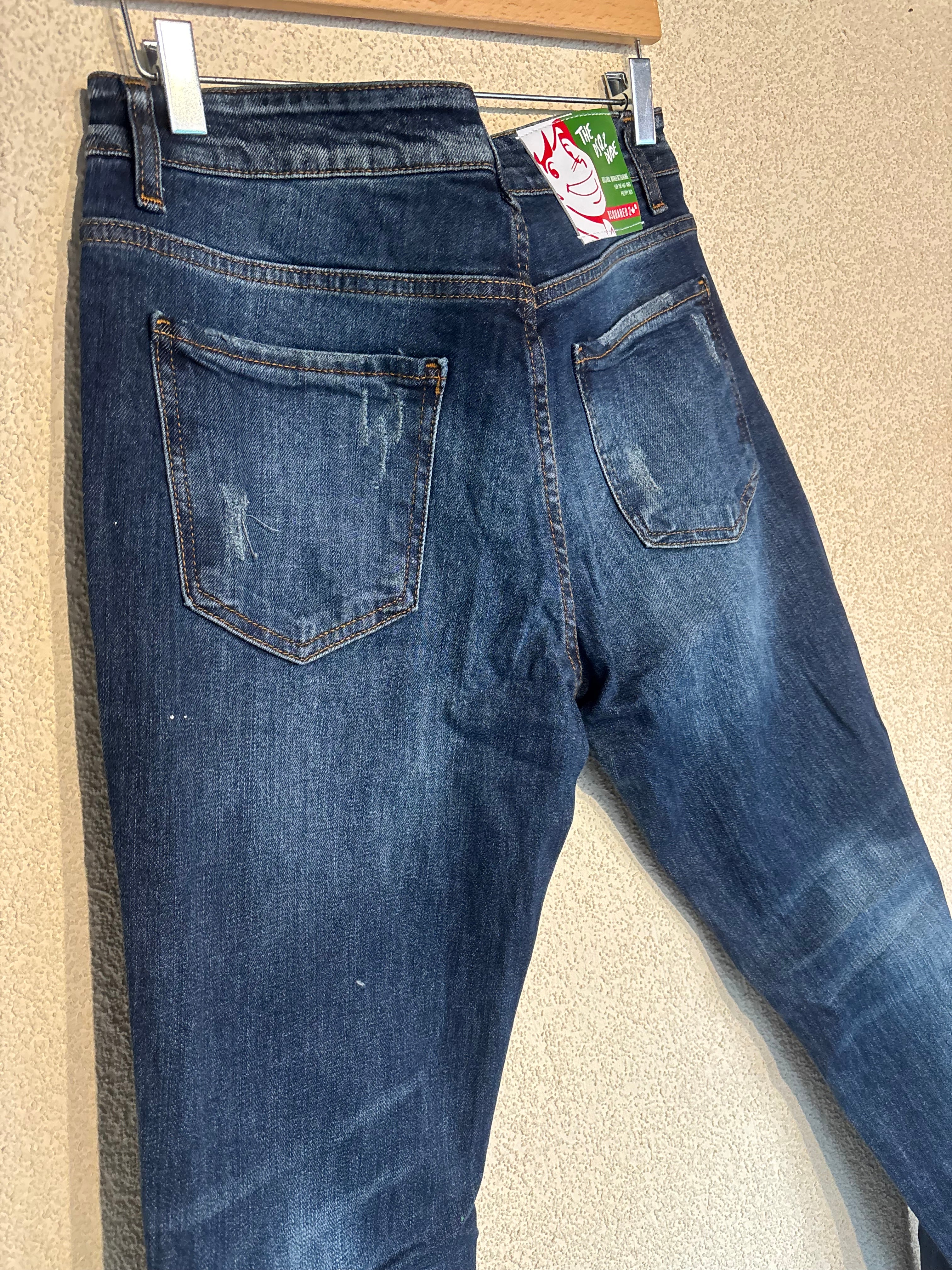 Dsquared2 Blue Denim Sticker