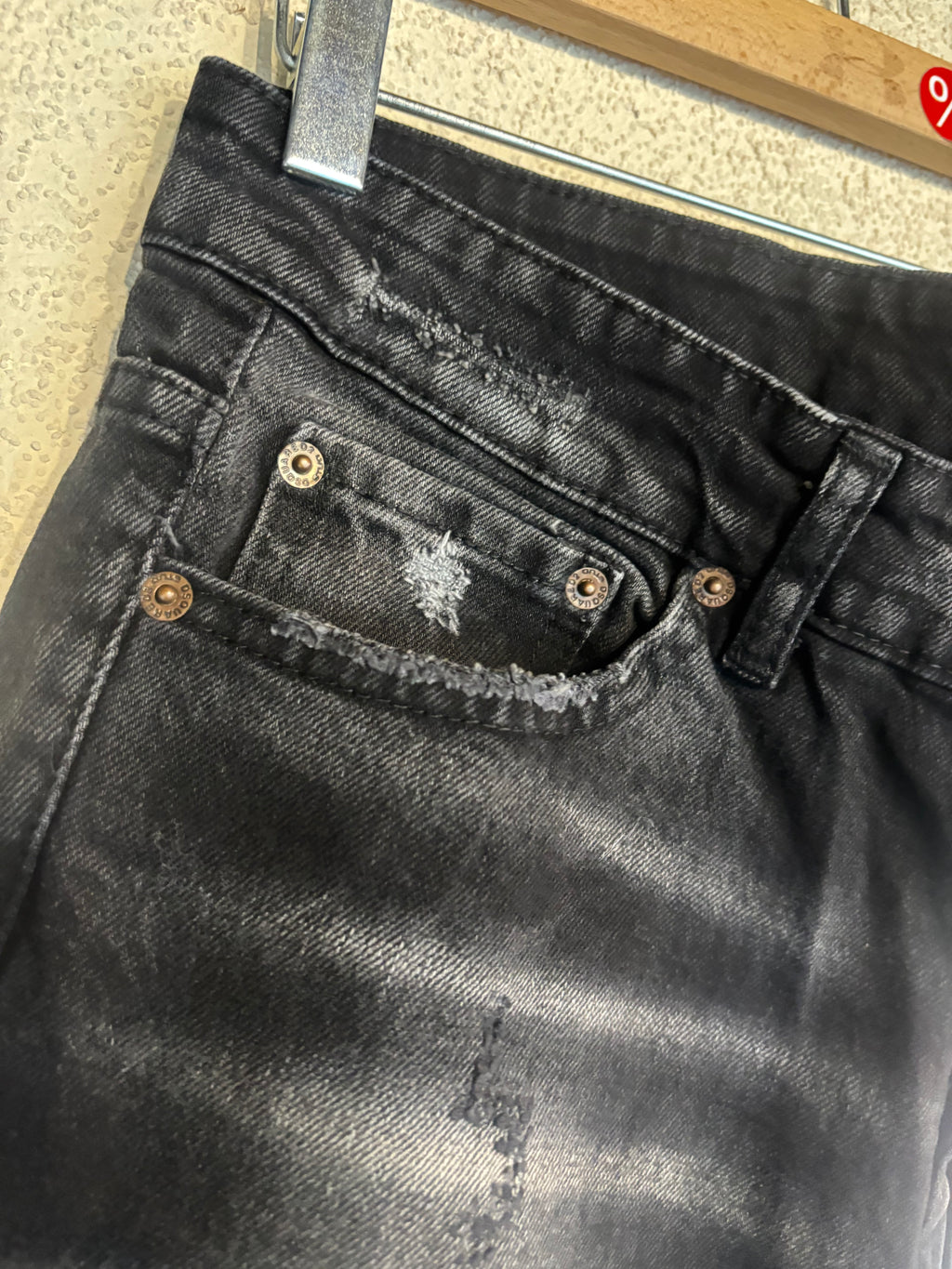 Dsquared2 Black Torn Jeans