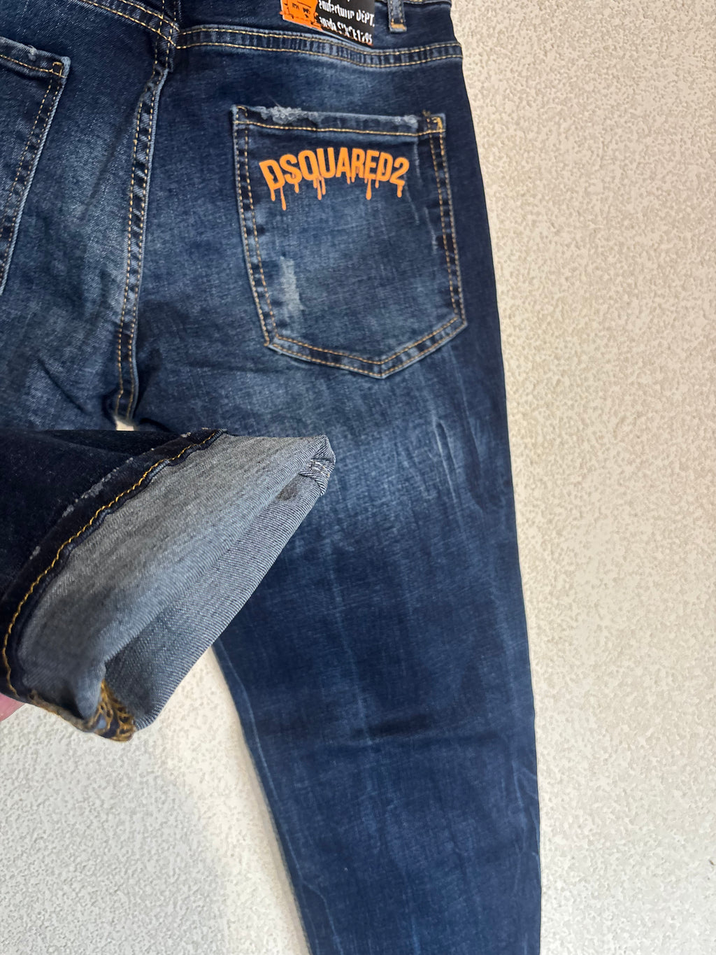 Dsquared2 Blue Denim Lux Orange Ettique