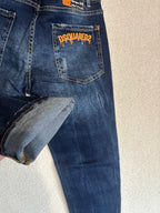 Dsquared2 Blue Denim Lux Orange Ettique