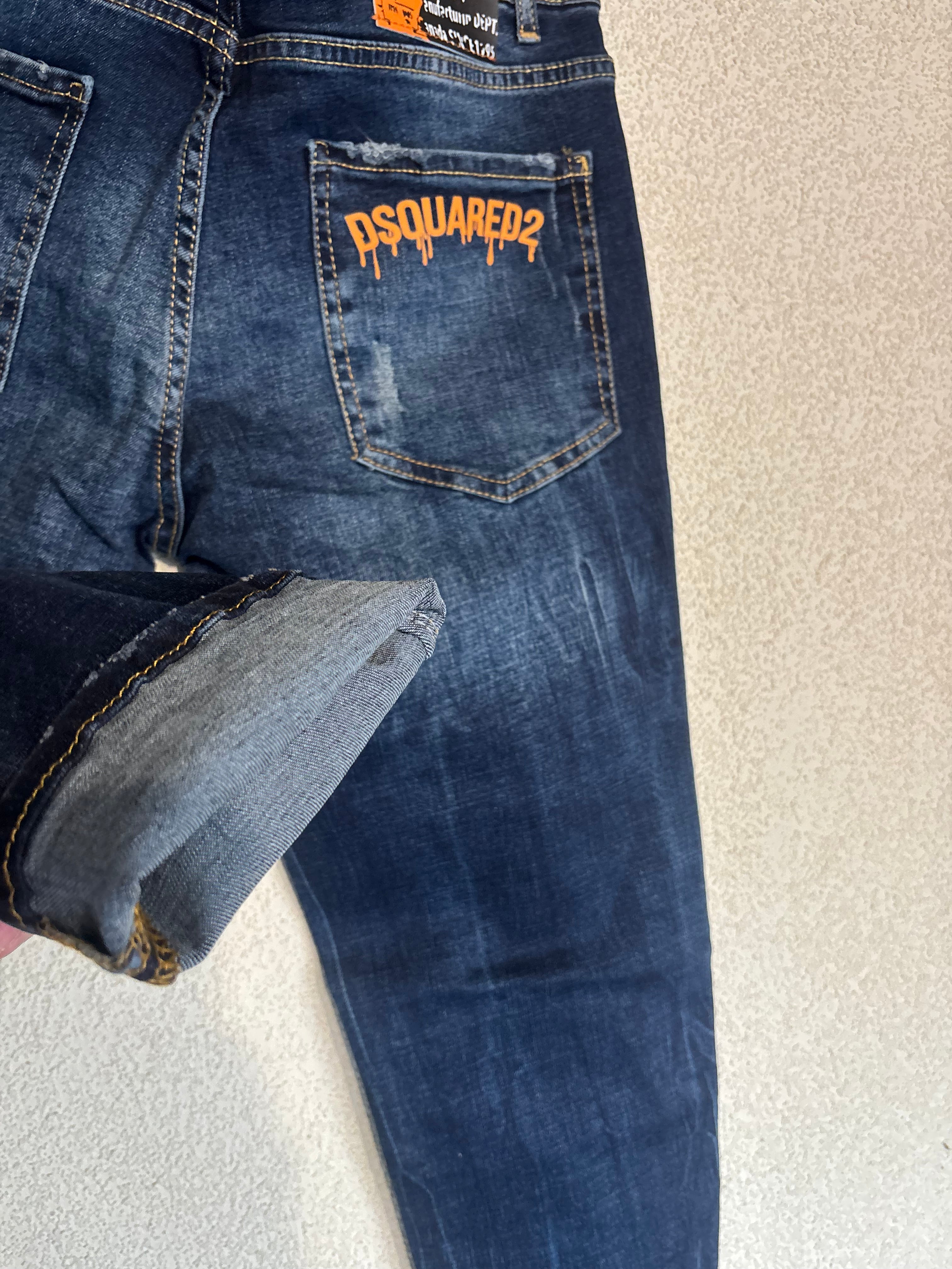 Dsquared2 Blue Denim Lux Orange Ettique