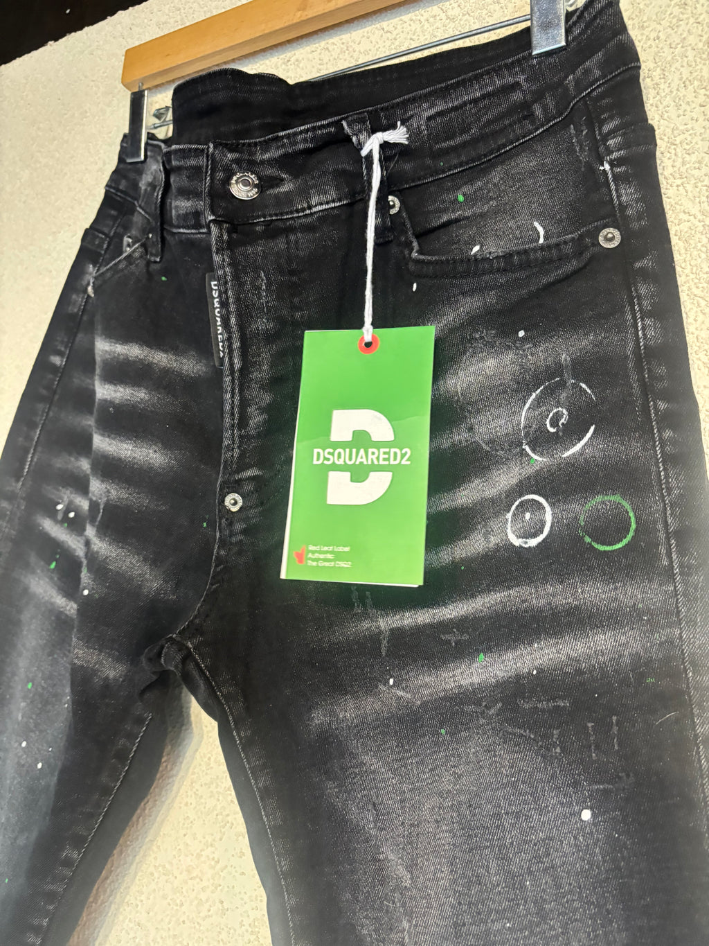 Dsquared2 Black Sprayed Effect