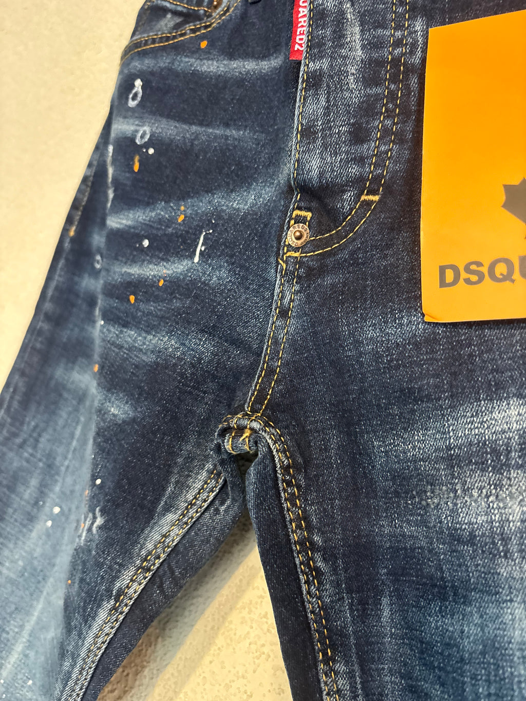 Dsquared2 Blue Denim Lux Orange Ettique