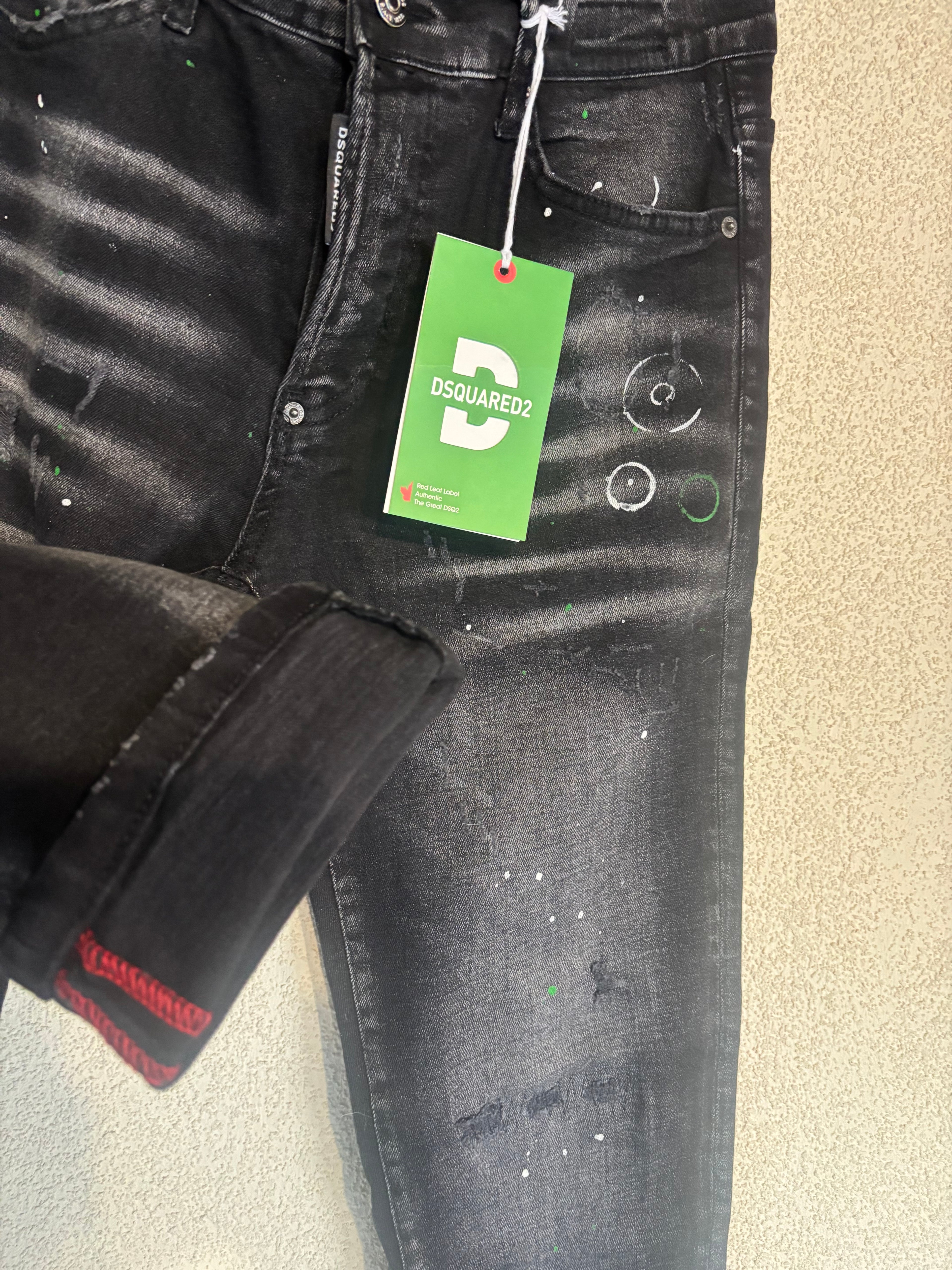 Dsquared2 Black Sprayed Effect