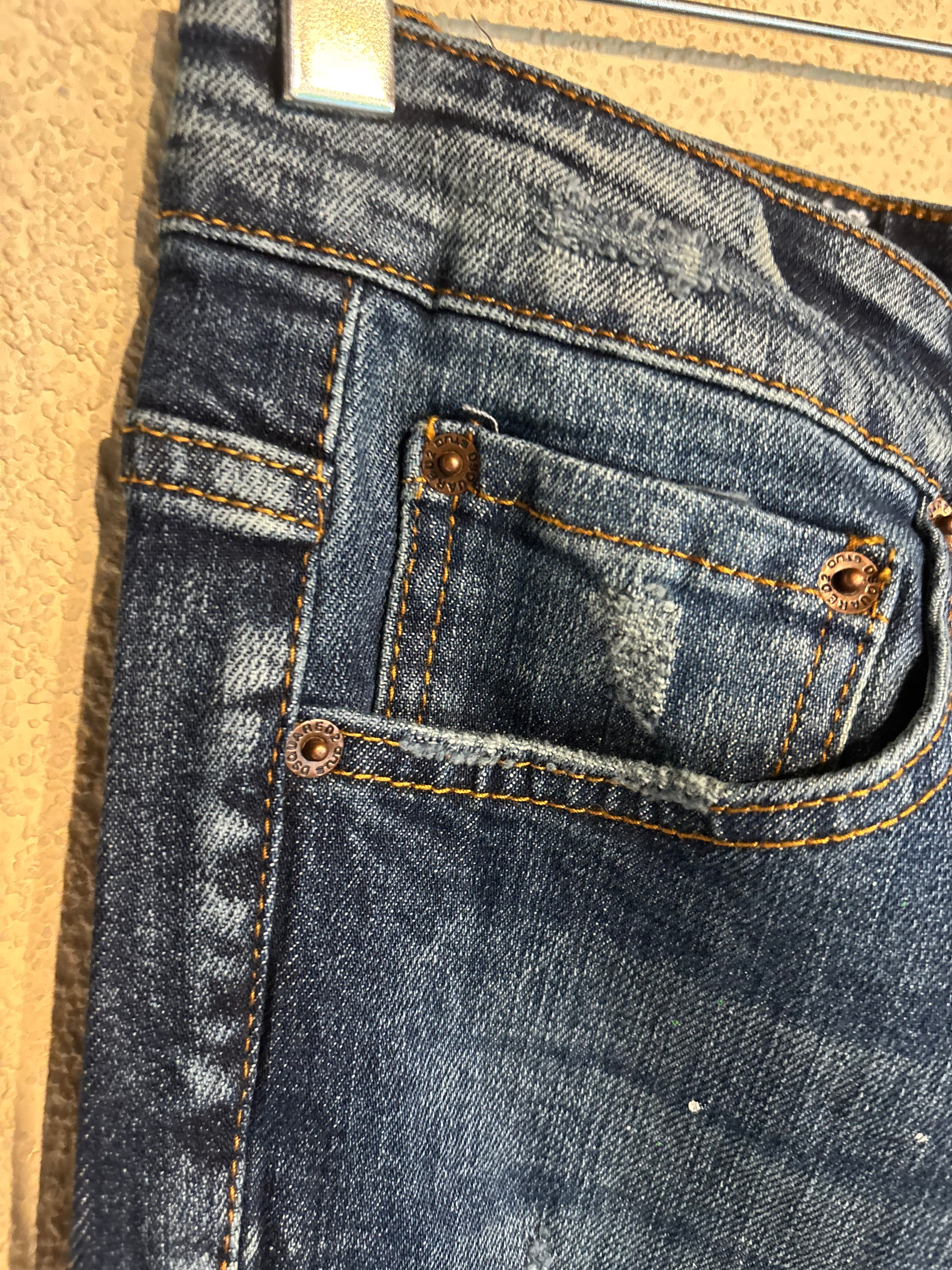 Dsquared2 Blue Denim Sticker