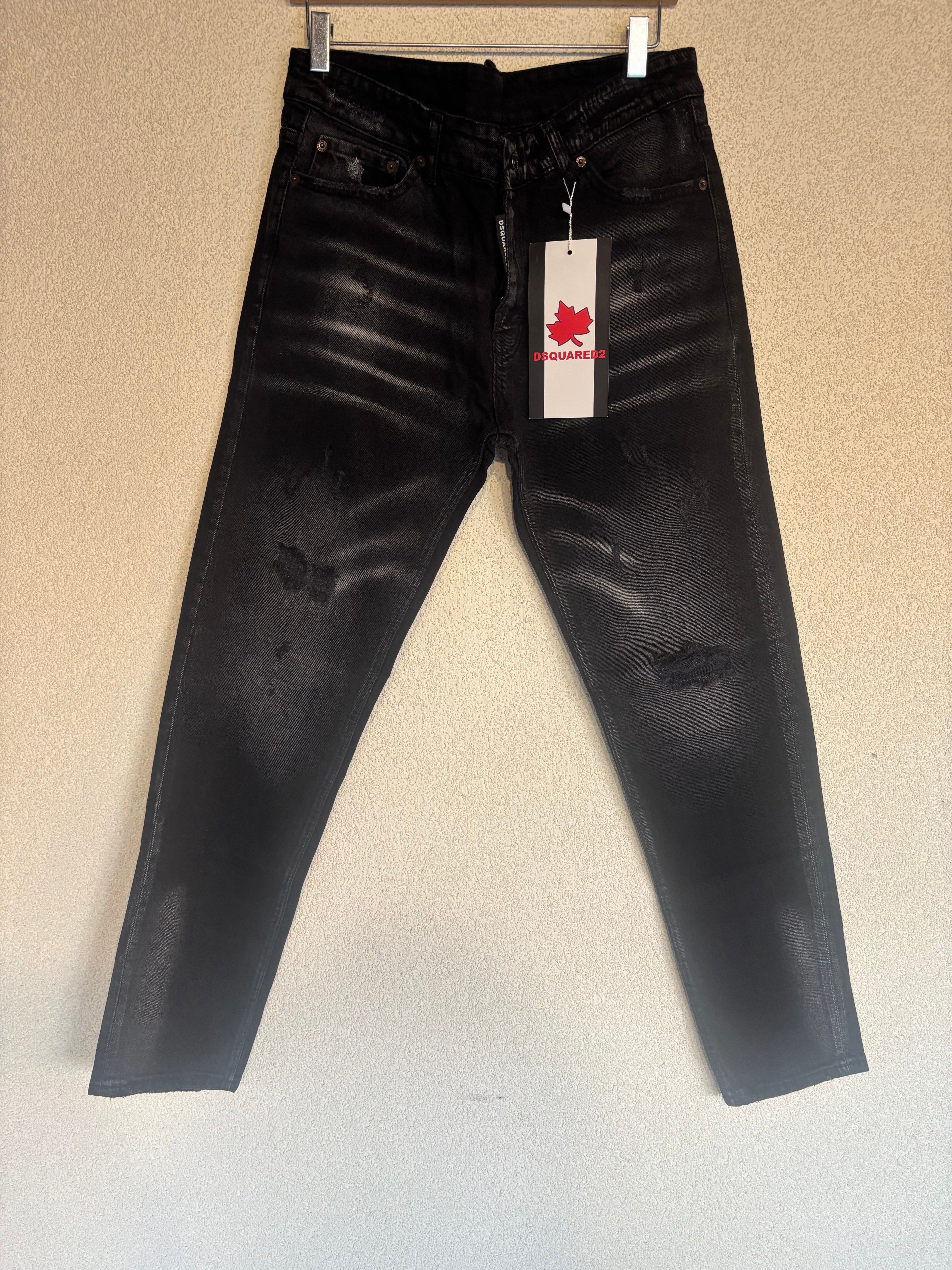 Dsquared2 Black Torn Jeans