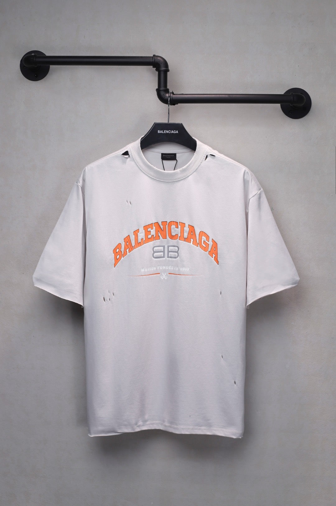 Balenciaga Neutral Maison T-Shirt Oversize