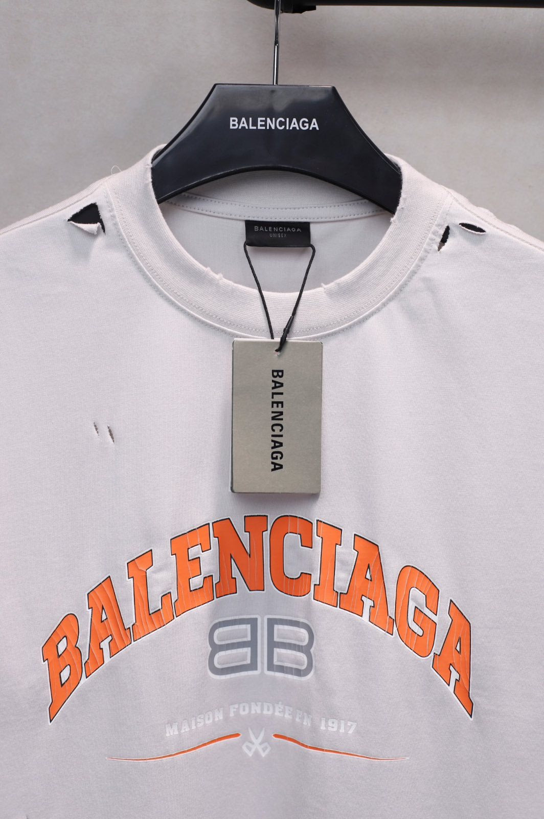 Balenciaga Neutral Maison T-Shirt Oversize