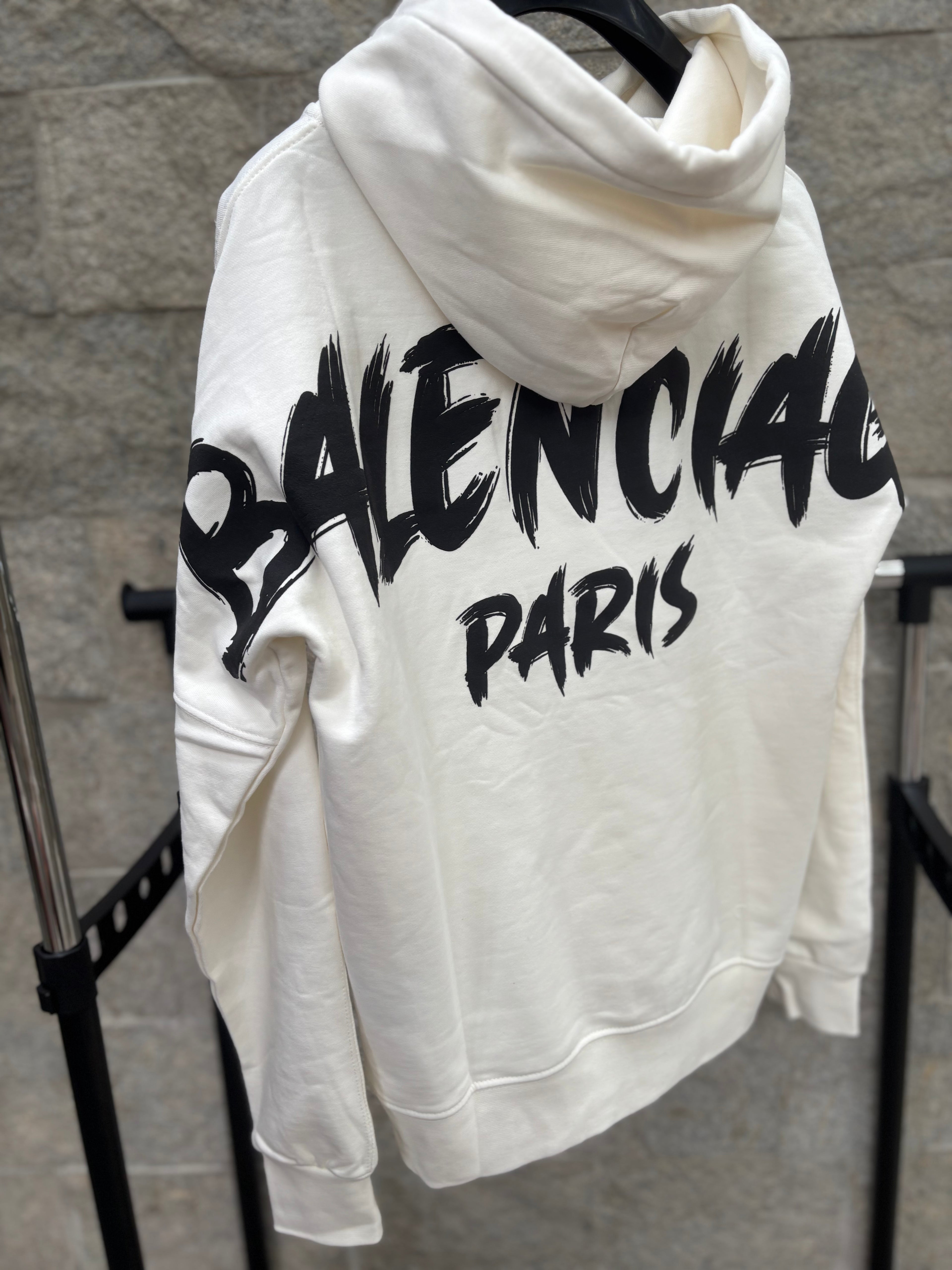 Balenciaga Hoodie Tape Logo
