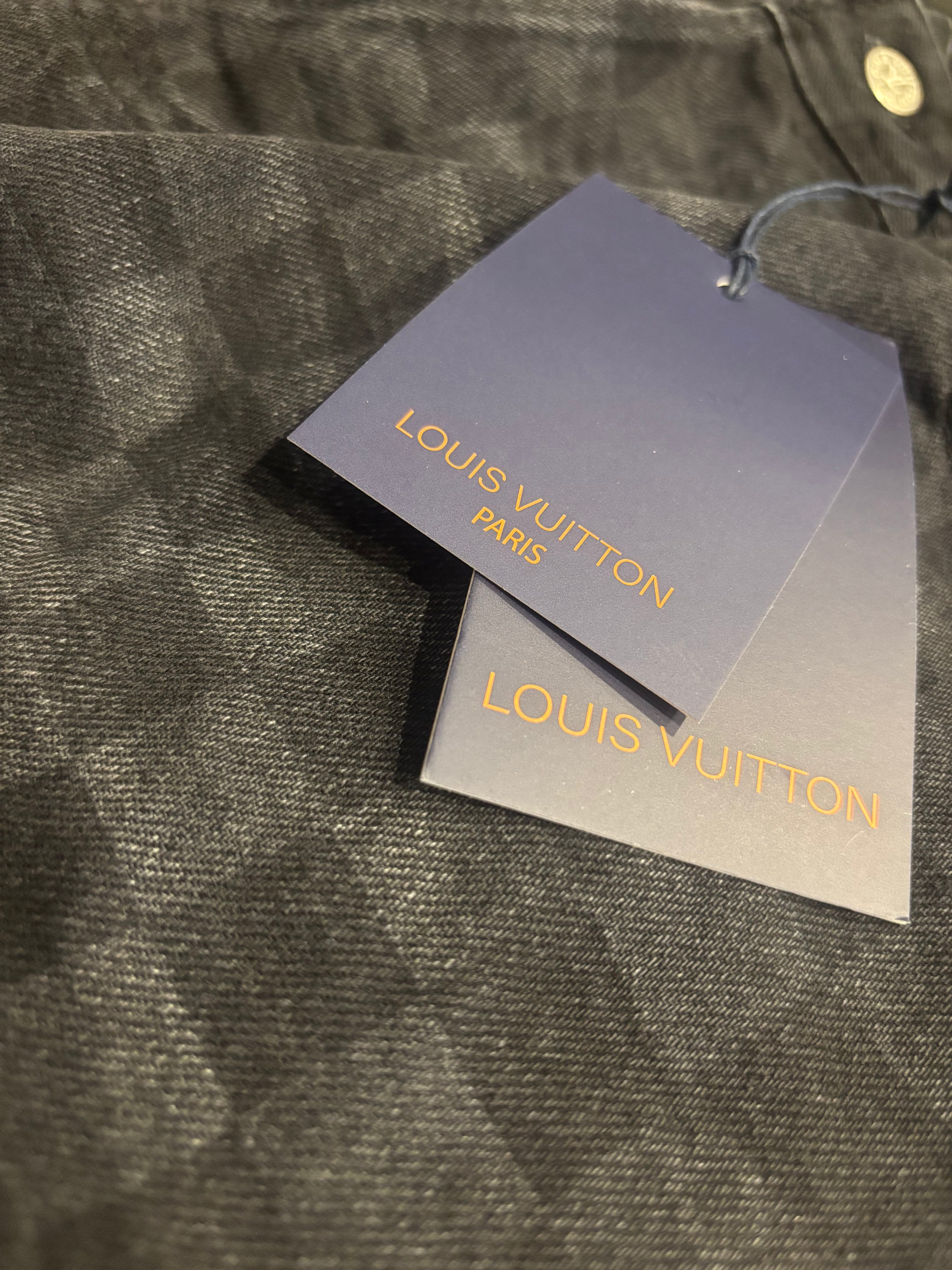 Louis Vuitton Black Monogram Jeans