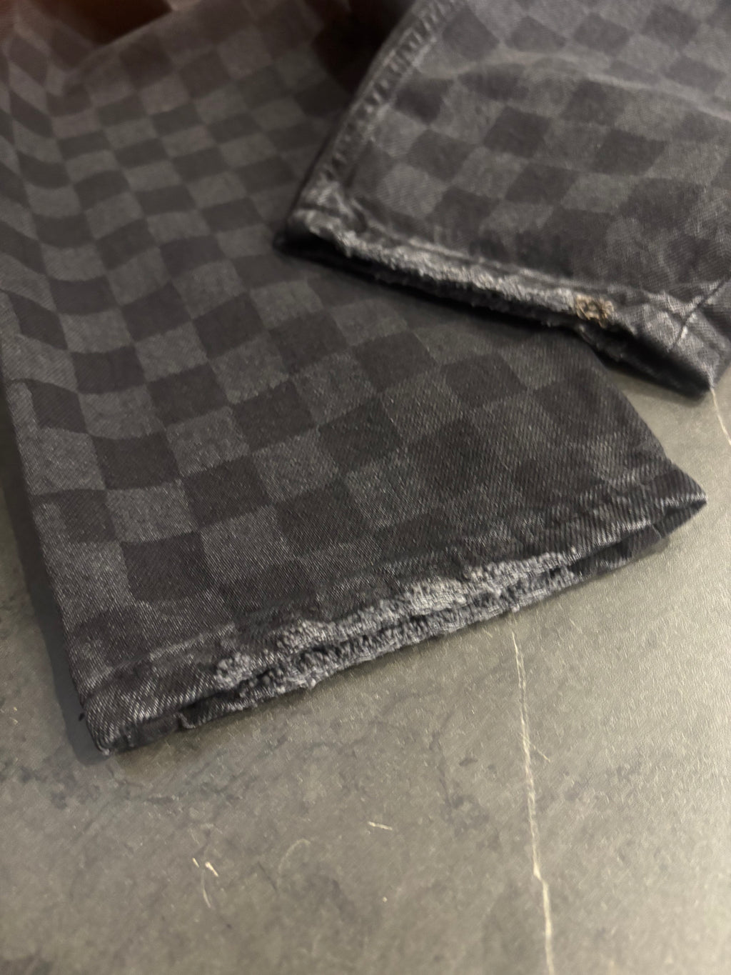 Louis Vuitton Black Monogram Jeans