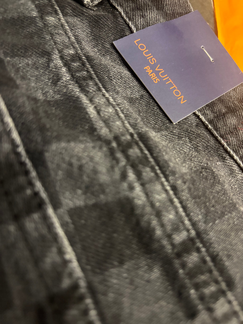 Louis Vuitton Black Monogram Jeans